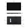 מסך מגע קיבולי LCD 5" 720x1280, ממשק DSI, מסגרת אלומיניום