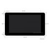 מסך מגע קיבולי LCD 7" 800x480, ממשק DSI, מצלמה