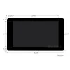 מסך מגע קיבולי LCD 7" 800x480, ממשק DSI, מצלמה