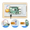 מסך מגע קיבולי LCD 7" 1280x720, ממשק DSI, אופקי