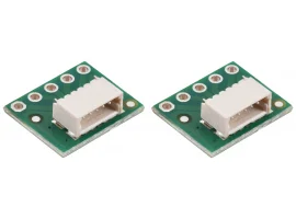 תמונה של מוצר מחבר JST-SH 5-pin על כרטיסון - אופקי, 2 יחידות