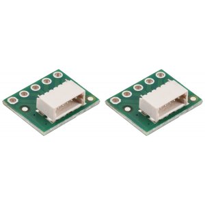 מחבר JST-SH 5-pin על כרטיסון - אופקי, 2 יחידות