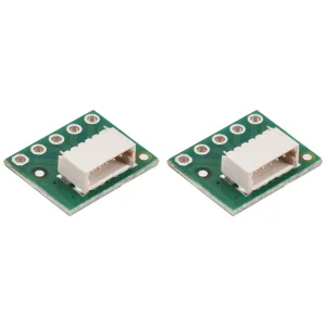 מחבר JST-SH 5-pin על כרטיסון - אופקי, 2 יחידות