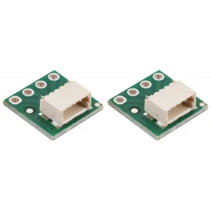 מחבר JST-SH 4-pin על כרטיסון - אופקי, 2 יחידות