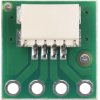 מחבר JST-SH 4-pin על כרטיסון - אופקי, 2 יחידות