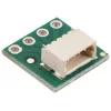 מחבר JST-SH 4-pin על כרטיסון - אופקי, 2 יחידות
