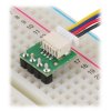 מחבר JST-SH 4-pin על כרטיסון - אופקי, 2 יחידות