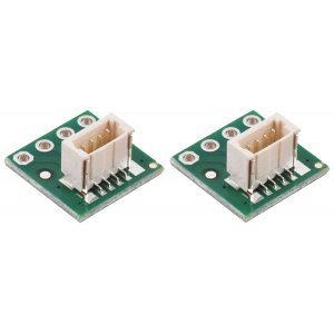 מחבר JST-SH 4-pin על כרטיסון - אנכי, 2 יחידות