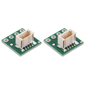 מחבר JST-SH 4-pin על כרטיסון - אנכי, 2 יחידות