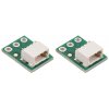 מחבר JST-SH 3-pin על כרטיסון - אופקי, 2 יחידות
