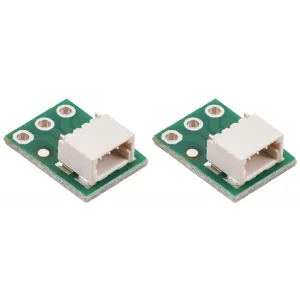 מחבר JST-SH 3-pin על כרטיסון - אופקי, 2 יחידות