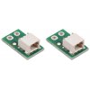 מחבר JST-SH 2-pin על כרטיסון - אופקי, 2 יחידות