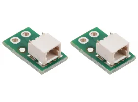 תמונה של מוצר מחבר JST-SH 2-pin על כרטיסון - אופקי, 2 יחידות