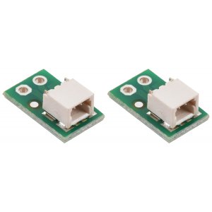 מחבר JST-SH 2-pin על כרטיסון - אופקי, 2 יחידות