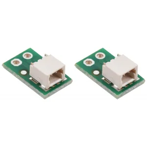 מחבר JST-SH 2-pin על כרטיסון - אופקי, 2 יחידות