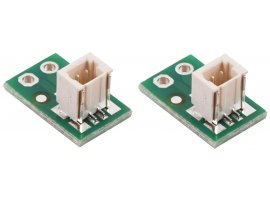 תמונה של מוצר מחבר JST-SH 2-pin על כרטיסון - אנכי, 2 יחידות