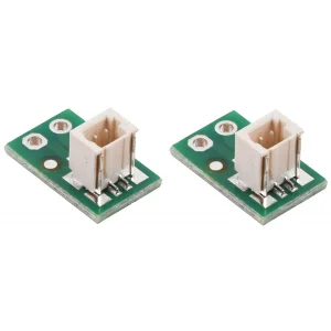 מחבר JST-SH 2-pin על כרטיסון - אנכי, 2 יחידות