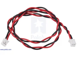 תמונה של מוצר כבל עם JST-PH 2pin נקבה משני הצדדים - 40 ס"מ
