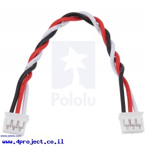 כבל עם JST-PH 3pin נקבה משני הצדדים - 10 ס"מ
