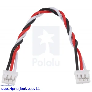 כבל עם JST-PH 3pin נקבה משני הצדדים - 10 ס"מ