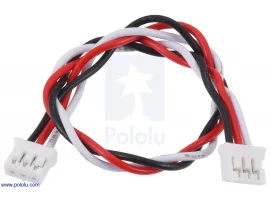 תמונה של מוצר כבל עם JST-PH 3pin נקבה משני הצדדים - 16 ס"מ