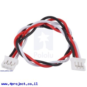 כבל עם JST-PH 3pin נקבה משני הצדדים - 16 ס"מ