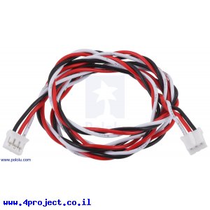 כבל עם JST-PH 3pin נקבה משני הצדדים - 63 ס"מ
