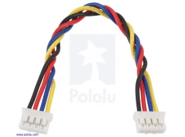 תמונה של מוצר כבל עם JST-PH 4pin נקבה משני הצדדים - 10 ס"מ