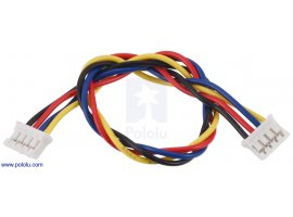 תמונה של מוצר כבל עם JST-PH 4pin נקבה משני הצדדים - 16 ס"מ