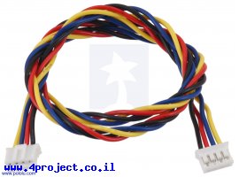 תמונה של מוצר כבל עם JST-PH 4pin נקבה משני הצדדים - 40 ס"מ