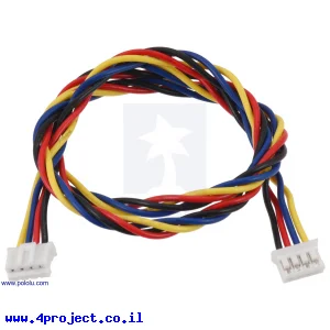 כבל עם JST-PH 4pin נקבה משני הצדדים - 40 ס"מ
