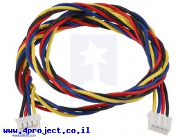 תמונה של מוצר כבל עם JST-PH 4pin נקבה משני הצדדים - 63 ס"מ