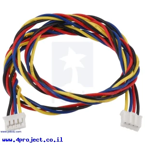 כבל עם JST-PH 4pin נקבה משני הצדדים - 63 ס"מ