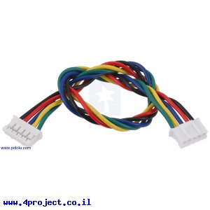 כבל עם JST-PH 5pin נקבה משני הצדדים - 16 ס"מ