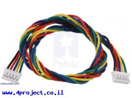 תמונה של מוצר כבל עם JST-PH 5pin נקבה משני הצדדים - 40 ס"מ