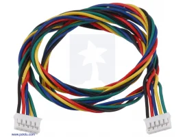 תמונה של מוצר כבל עם JST-PH 5pin נקבה משני הצדדים - 63 ס"מ