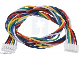 תמונה של מוצר כבל עם JST-PH 6pin נקבה משני הצדדים - 40 ס"מ
