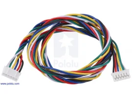 תמונה של מוצר כבל עם JST-PH 6pin נקבה משני הצדדים - 63 ס"מ