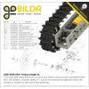 שרשרת זחל 24 מ"מ, רוחב 48 מ"מ, שטח - חבילה של 6