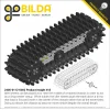 שרשרת זחל 24 מ"מ, רוחב 112 מ"מ, חורים - חבילה של 6