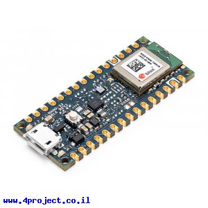 כרטיס פיתוח Arduino Nano 33 BLE Rev2 ללא מחברים