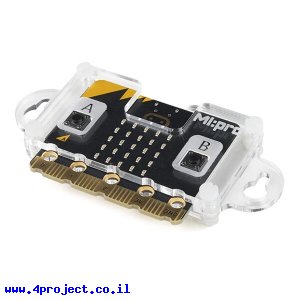 מארז ל-micro:bit מדגם MI:pro v2 עם אוזני הרכבה