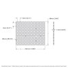 לוח גמיש מחורר תבנית goBILDA, מידות 88x352 מ"מ, 11x44 חורים, פלסטיק