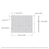 לוח גמיש מחורר תבנית goBILDA, מידות 88x352 מ"מ, 11x44 חורים, פלסטיק