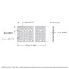 לוח גמיש מחורר תבנית goBILDA, מידות 40x352 מ"מ, 5x44 חורים, פלסטיק