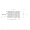 לוח גמיש מחורר תבנית goBILDA, מידות 40x352 מ"מ, 5x44 חורים, פלסטיק