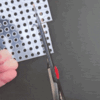 לוח גמיש מחורר תבנית goBILDA, מידות 40x352 מ"מ, 5x44 חורים, פלסטיק