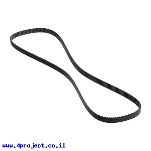 רצועת תזמון GT2 סגורה, רוחב 6mm, היקף 648 מ"מ, 324 שיניים