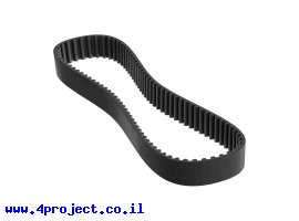 תמונה של מוצר רצועת תזמון GT2 סגורה, רוחב 6mm, היקף 184 מ"מ, 92 שיניים