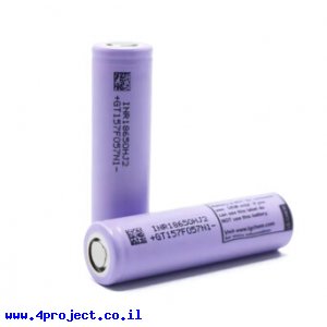 סוללה 18650 Li-Ion 3.7V/2900mAh - LG HJ2